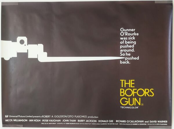 THE BOFORS GUN ORIGINAL UK QUAD FILM POSTER 1968