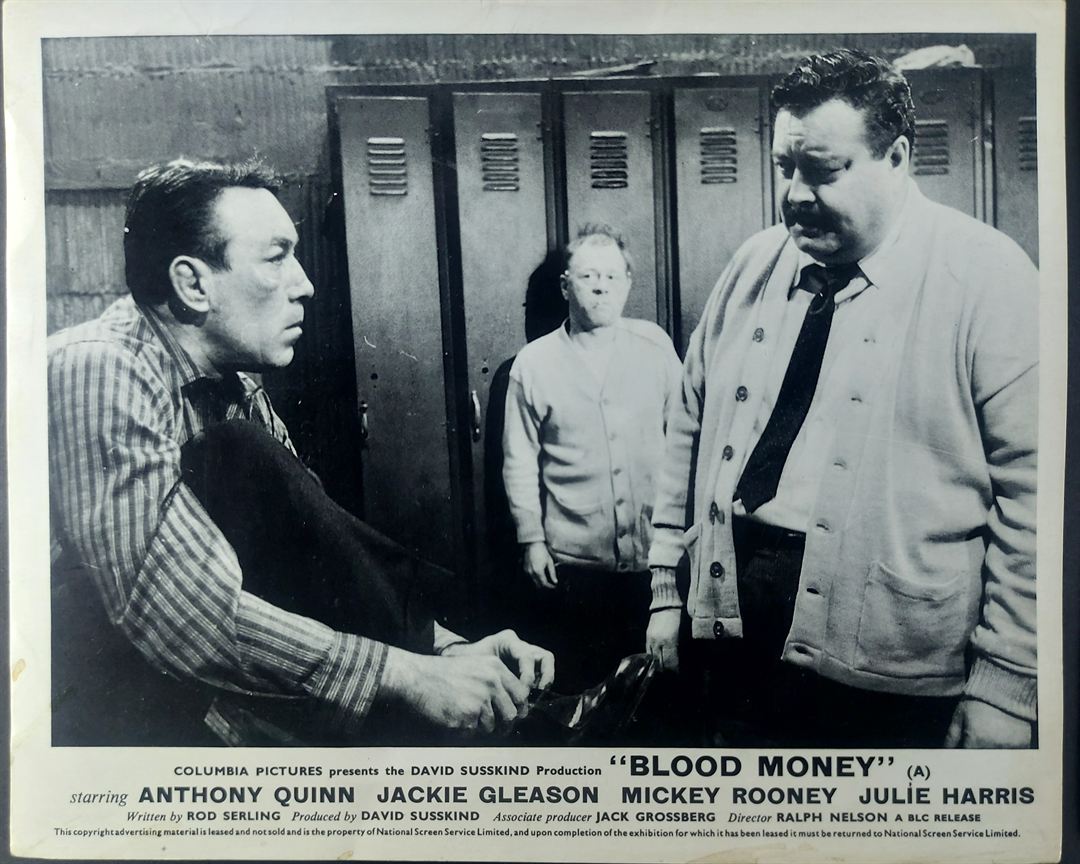 BLOOD MONEY ORIGINAL SET OF 8 UK FOH LOBBY CARDS 1962 - Image 3