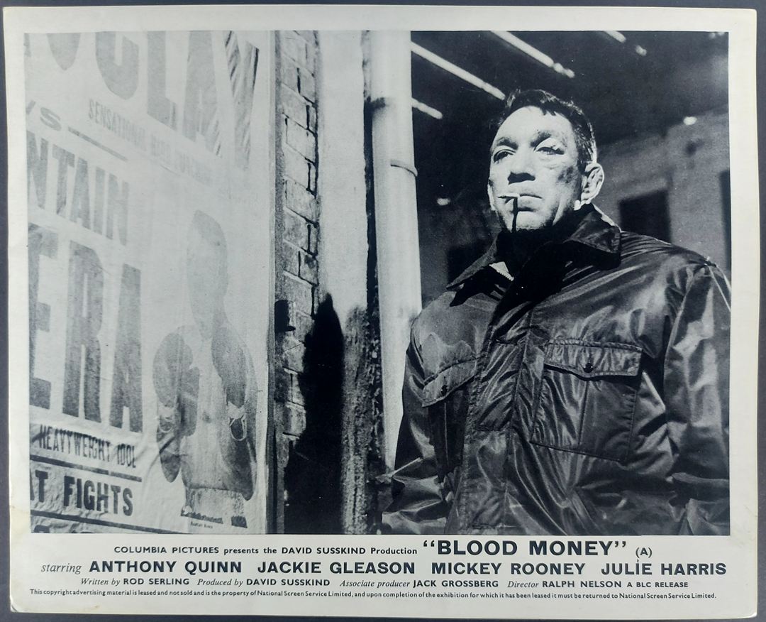 BLOOD MONEY ORIGINAL SET OF 8 UK FOH LOBBY CARDS 1962 - Image 2