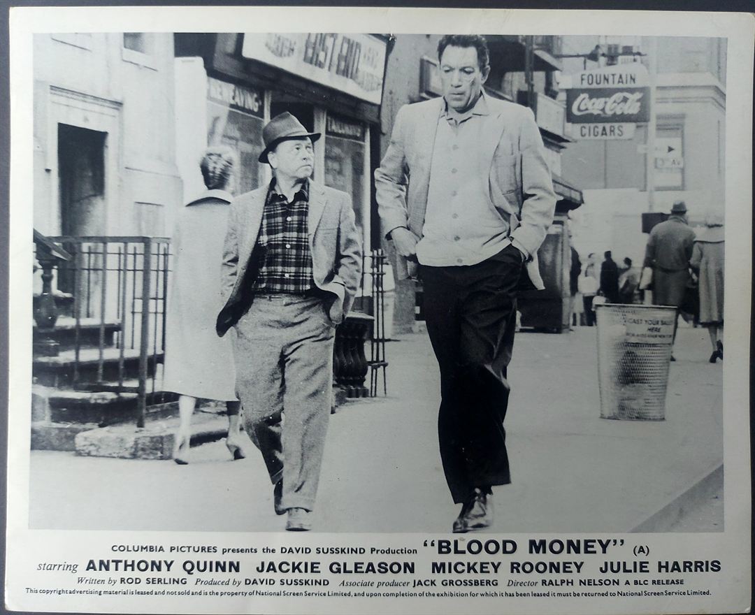 BLOOD MONEY ORIGINAL SET OF 8 UK FOH LOBBY CARDS 1962 - Image 7