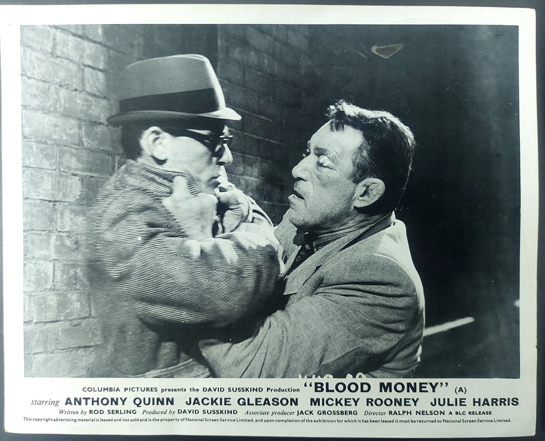 BLOOD MONEY ORIGINAL SET OF 8 UK FOH LOBBY CARDS 1962 - Image 5