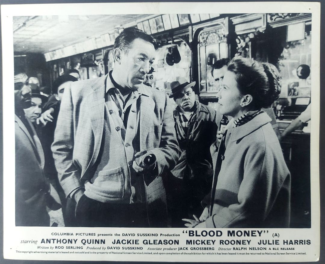 BLOOD MONEY ORIGINAL SET OF 8 UK FOH LOBBY CARDS 1962 - Image 4