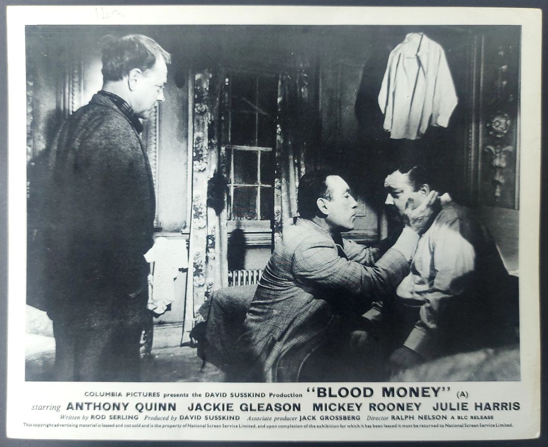 BLOOD MONEY ORIGINAL SET OF 8 UK FOH LOBBY CARDS 1962 - Image 9