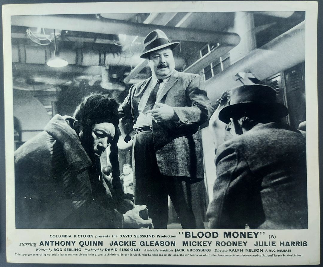 BLOOD MONEY ORIGINAL SET OF 8 UK FOH LOBBY CARDS 1962 - Image 8