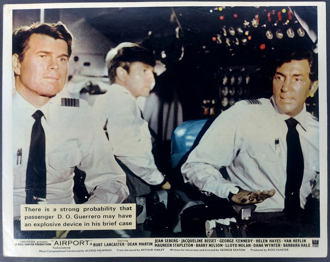 AIRPORT ORIGINAL SET OF 8 UK FOH LOBBY CARDS 1970 - Image 8