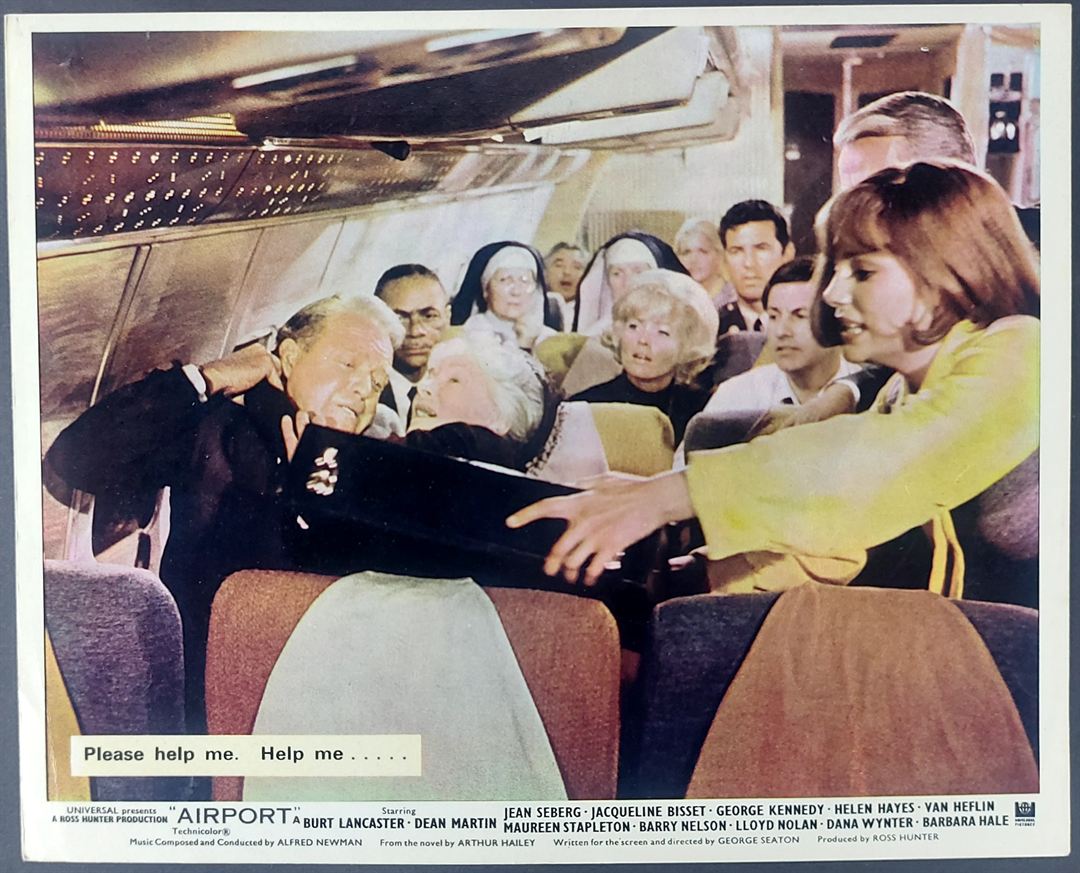 AIRPORT ORIGINAL SET OF 8 UK FOH LOBBY CARDS 1970 - Image 4