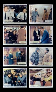 AIRPORT ORIGINAL SET OF 8 UK FOH LOBBY CARDS 1970