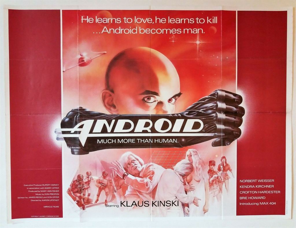 ANDROID ORIGINAL UK QUAD FILM POSTER 1982