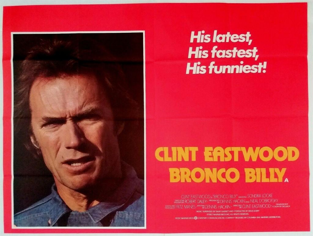 BRONCO BILLY ORIGINAL UK QUAD FILM POSTER 1980