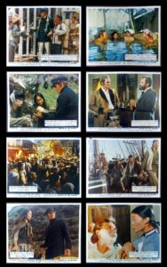 MASTER OF THE ISLANDS ORIGINAL UK FRONT OF HOUSE LOBBY CARTD SET 1970 Vintage movie scenes from classic adventure film