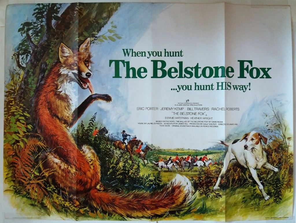 THE BELSTONE FOX ORIGINAL UK QUAD FILM POSTER 1973